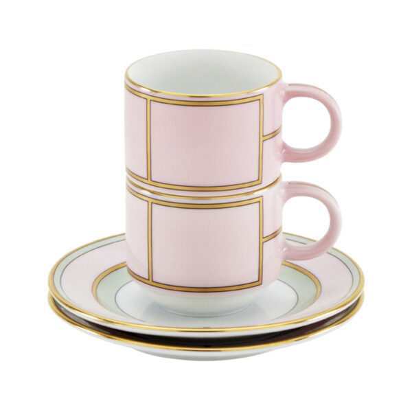 GINORI-DIVA-008RG00_FW4301LXGENG00134902-1-1200sq-100KB Ginori 1735 Diva Rosa Colonna Coffee Set X 2 | Kneen & Co