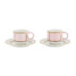 Ginori 1735 Diva Rosa Colonna Coffee Set X 2 | Kneen & Co