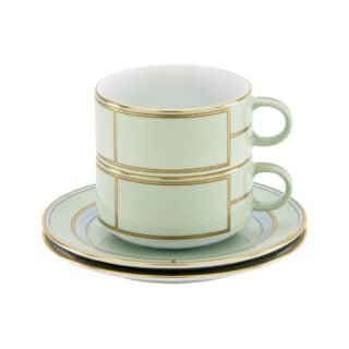 Ginori 1735 Diva Verde Colonna Tea Set X 2 | Kneen & Co