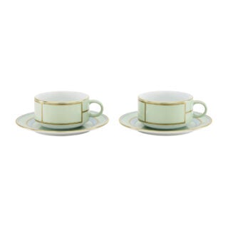 Ginori 1735 Diva Verde Colonna Tea Set X 2 | Kneen & Co