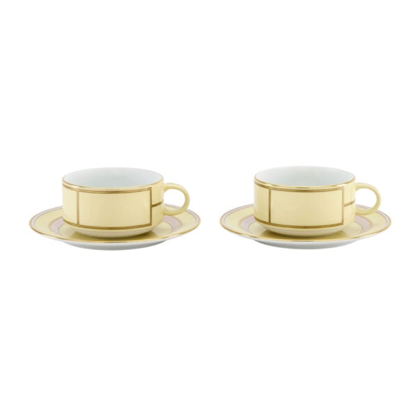Ginori 1735 Diva Giallo Colonna Tea Set X 2 | Kneen & Co