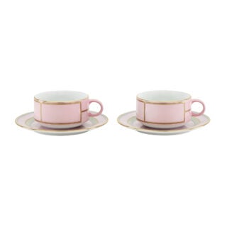 Ginori 1735 Diva Rosa Colonna Tea Set X 2 | Kneen & Co