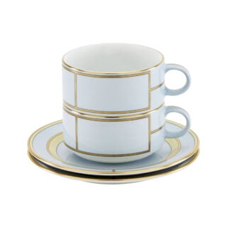 Ginori 1735 Diva Celeste Colonna Tea Set X 2 | Kneen & Co