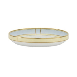 Ginori 1735 Diva Celeste Colonna Tureen Cover And Fruit Bowl | Kneen & Co