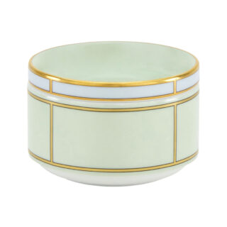Ginori 1735 Diva Verde Colonna Sugar Bowl With Cover | Kneen & Co