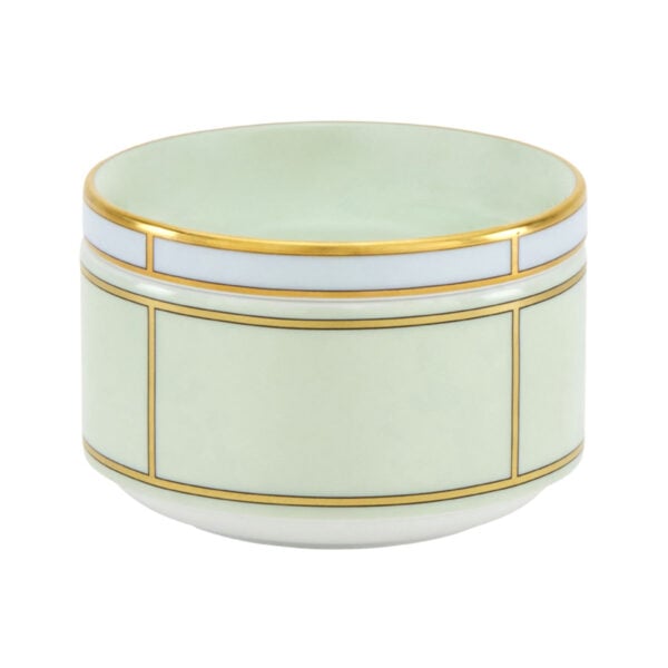 GINORI-DIVA-008RG00_FZU000010245G00134900-1200sq-100KB Ginori 1735 Diva Verde Colonna Sugar Bowl With Cover | Kneen & Co