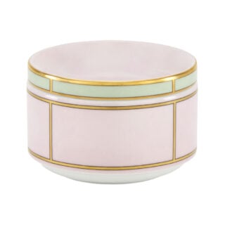 Ginori 1735 Diva Rosa Colonna Sugar Bowl With Cover | Kneen & Co