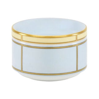Ginori 1735 Diva Celeste Colonna Sugar Bowl With Cover | Kneen & Co