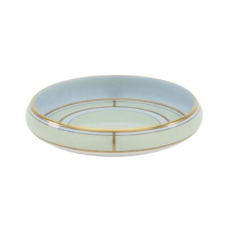 Ginori 1735 Diva Verde Oggetti Round Change Tray | Kneen & Co