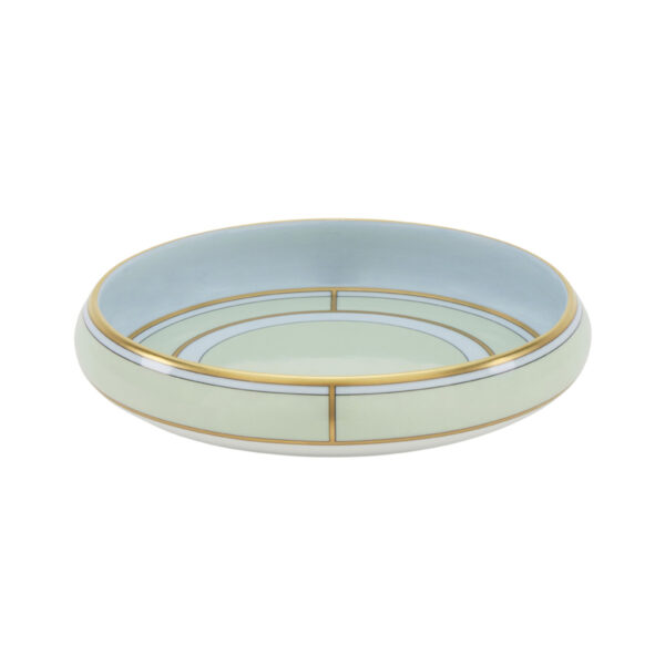 GINORI-DIVA-017RG00_FCO108LX0170G00134900-1200sq-100KB Ginori 1735 Diva Verde Oggetti Round Change Tray | Kneen & Co