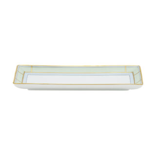 Ginori 1735 Diva Verde Rectangular Flat Platter | Kneen & Co