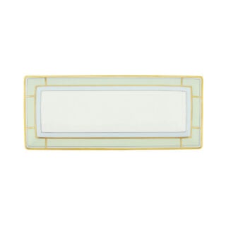 Ginori 1735 Diva Verde Rectangular Flat Platter | Kneen & Co