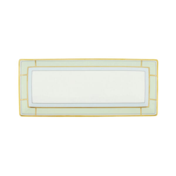GINORI-DIVA-136RG00_FVS140LX28XG00134900-1200sq-100KB Ginori 1735 Diva Verde Rectangular Flat Platter | Kneen & Co