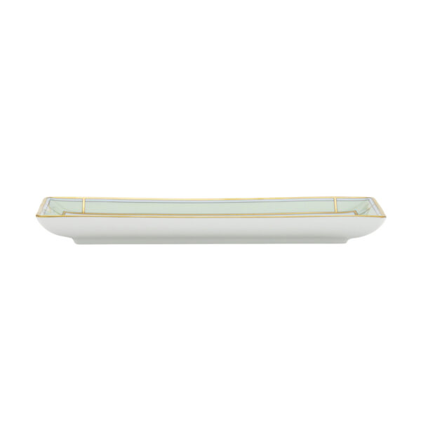 GINORI-DIVA-136RG00_FVS140LX28XG00134900-3-1200sq-100KB Ginori 1735 Diva Verde Rectangular Flat Platter | Kneen & Co