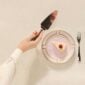 Ginori 1735 Diva Rosa Colonna Dessert Plate | Kneen & Co