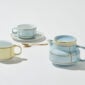 Ginori 1735 Diva Celeste Coffee & Tea Set | Kneen & Co