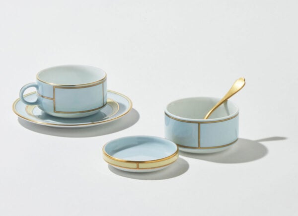 Ginori 1735 Diva Celeste Coffee & Tea Set | Kneen & Co