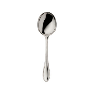 Robbe & Berking Navette Silver Cream Soup Spoon.