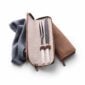 Robbe & Berking Riva Silver Frozen Black Bladed Knife Carving Set in Pouch.