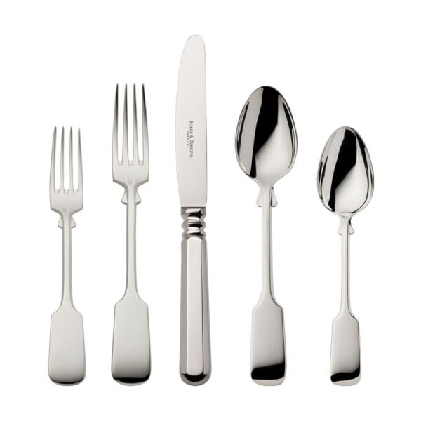 R&B-Silver-Alt-Spaten-5pc-ComboSet-1200x1200-100KB Robbe & Berking Alt-Spaten flatware pattern in silver, featuring the 5 piece place setting.