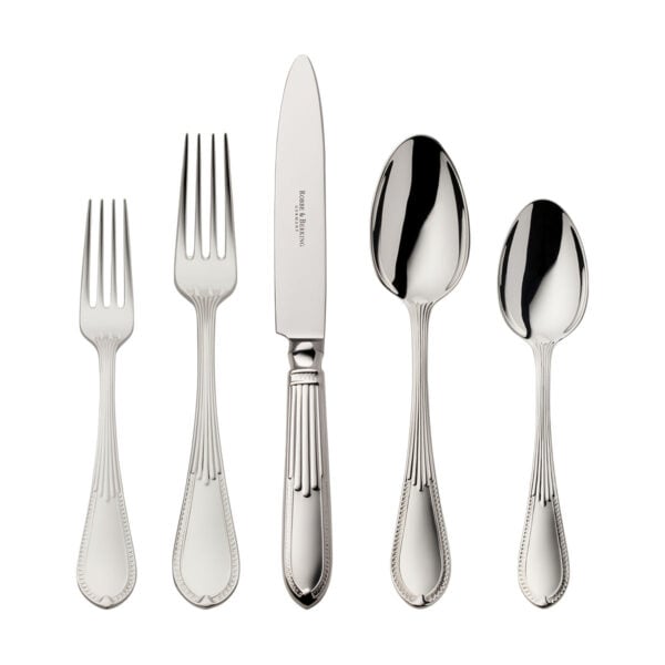 R&B-Silver-Belvedere-5pc-ComboSet-1200x1200-100KB Robbe & Berking Belvedere flatware pattern in silver, featuring the 5 piece place setting.