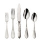 Robbe & Berking Belvedere flatware pattern in silver, featuring the 5 piece place setting.