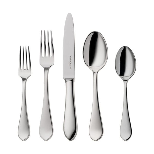 R&B-Silver-Eclipse-5pc-ComboSet-1200x1200-100KB Robbe & Berking Eclipse flatware pattern in silver, featuring the 5 piece place setting.