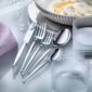 Robbe & Berking Silver Flatware lifestyle photo featuring the Gio pattern.