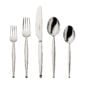 Robbe & Berking Gio flatware pattern in silver, featuring the 5 piece place setting.