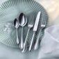 Robbe & Berking Silver Flatware lifestyle photo featuring the Navette pattern.