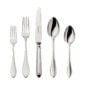 Robbe & Berking Navette flatware pattern in silver, featuring the 5 piece place setting.