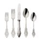Robbe & Berking Ostfriesen flatware pattern in silver, featuring the 5 piece place setting.