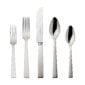 Robbe & Berking Riva flatware pattern in silver, featuring the 5 piece place setting.