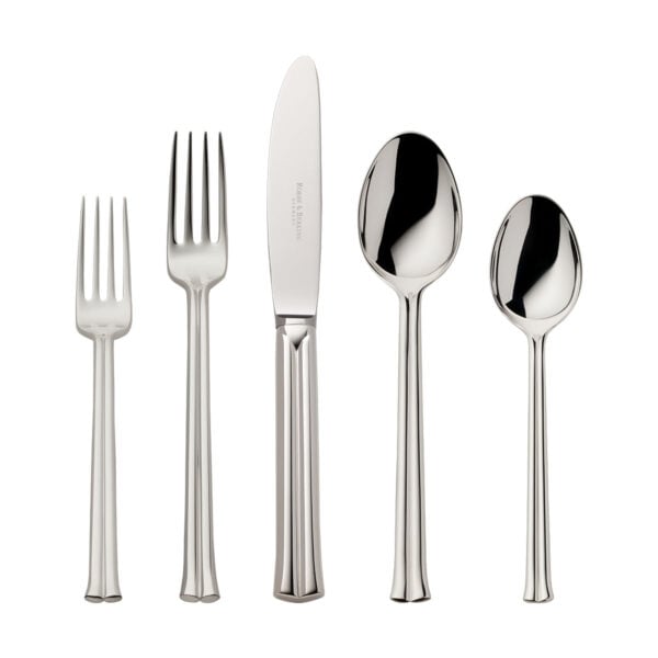 R&B-Silver-Viva-5pc-ComboSet-1200x1200-100KB Robbe & Berking Viva flatware pattern in silver, featuring the 5 piece place setting.