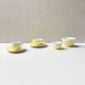JL Coquet Mimosa Dinnerware Cups and Saucers and bowls lifestyle photo.