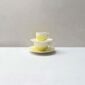 JL Coquet Mimosa Dinnerware Cups and Saucers lifestyle photo.