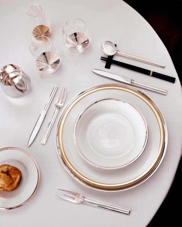 Puiforcat Cannes Sterling Silver Flatware Lifestyle Photo | Kneen & Co