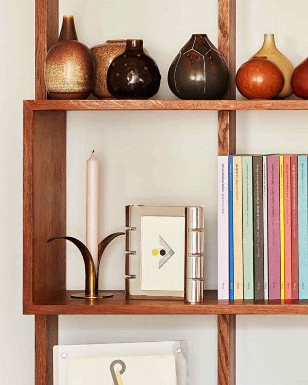 PUIFORCAT-MOOD-Collection-Ruban-2-1200w-100KB Puiforcat Ruban Silver Photo Frame on a bookshelf | Kneen & Co