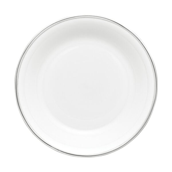 Puiforcat Cercle d’Orfèvre Porcelain Cereal Bowl with Sterling Silver Rim