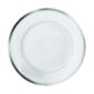 Puiforcat Cercle d’Orfèvre Porcelain Presentation Plate with Sterling Silver Rim