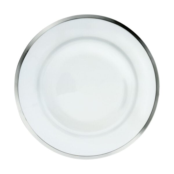 Porcelain-600067OA-CERCLE-DORFEVRE-FLAT-ROUND-PLATTER-1200x1200-100KB Puiforcat Cercle d’Orfèvre Porcelain Flat Round Platter with Sterling Silver Rim