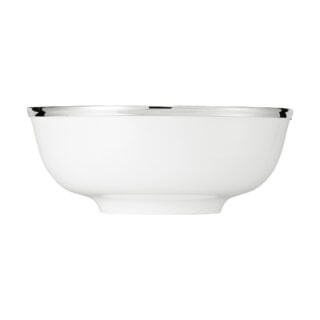 Puiforcat Cercle d’Orfèvre Porcelain Salad Bowl with Sterling Silver Rim
