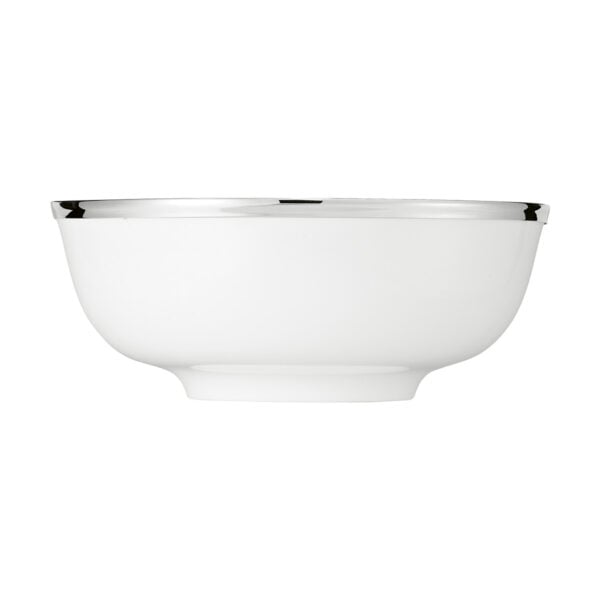 Porcelain-600069OA-CERCLE-DORFEVRE-SALAD-BOWL-1200x1200-100KB Puiforcat Cercle d’Orfèvre Porcelain Salad Bowl with Sterling Silver Rim
