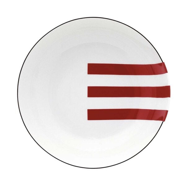 Porcelain-600092OH-INITIALES-PARALLELES-CALOTTE-SOUP-PLATE-1200x1200-100KB Puiforcat Initiales Porcelain Calotte Soup Plate