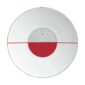 Puiforcat Initiales Porcelain Cercles Dessert Plate