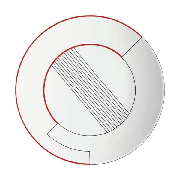 Puiforcat Initiales Porcelain Medianes Dessert Plate