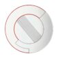 Puiforcat Initiales Porcelain Medianes Dessert Plate