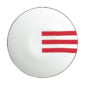 Puiforcat Initiales Porcelain Paralleles Canape Plate (Bread Plate)