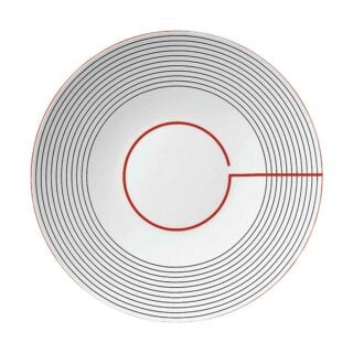 Puiforcat Initiales Porcelain Rayon Dessert Plate