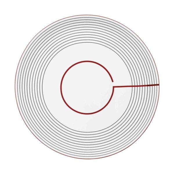 Porcelain-600126OJ-INITIALES-RAYONS-ROUND-CAKE-PLATE-1200x1200-100KB Puiforcat Initiales Porcelain Rayons Round Cake Plate